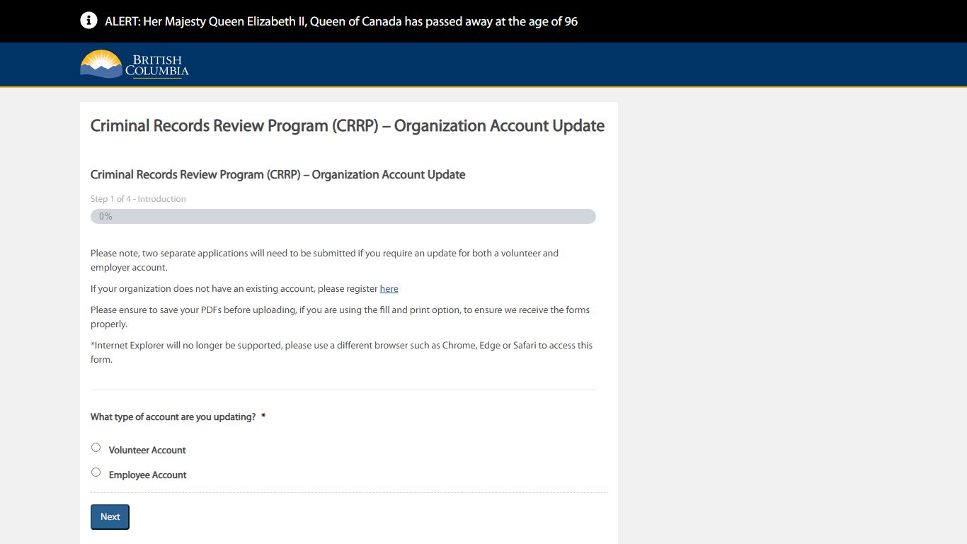 Criminal Records Review Program (CRRP) - Gov